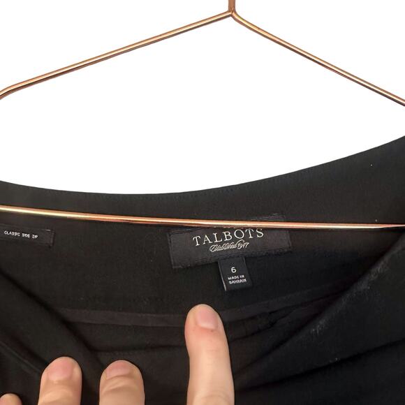 Talbots brown side zip classic slim size 6 - Picture 5 of 5